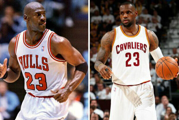 LeBron James y Michael Jordan / Getty Images