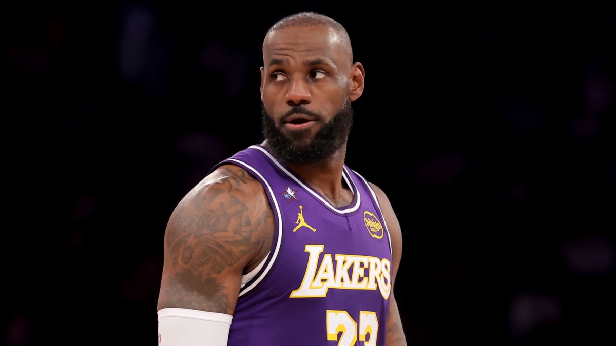 LeBron James, durante un partido con Los Angeles Lakers.