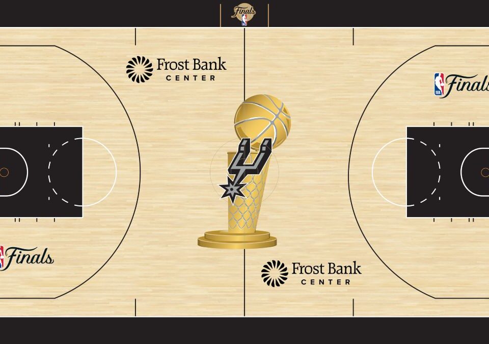 Así lucirá el parqué de las Finales entre Spurs y Knicks