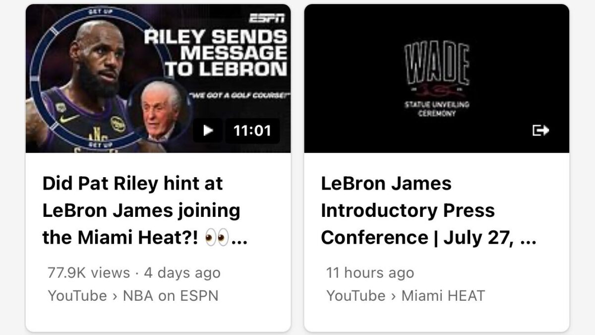 Miami anuncia la presentación de LeBron James… por error