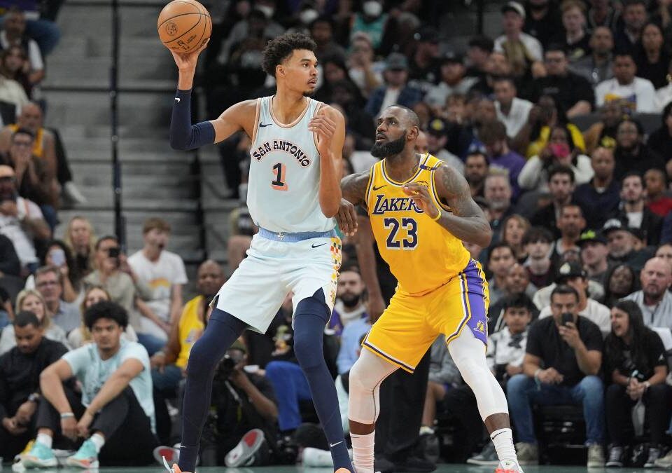 El efecto Wemby y LeBron: Spurs y 76ers, a la cabeza en partidos en TV nacional